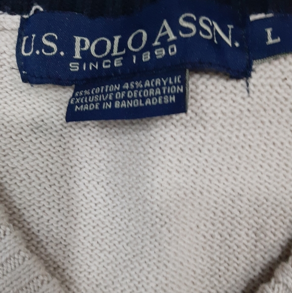 VINTAGE Light Academia Style cable knit vest size L - Picture 5 of 5